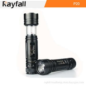 Tactical Switched LED Flashlight +Camping Lantern 2 in 1 (P20)